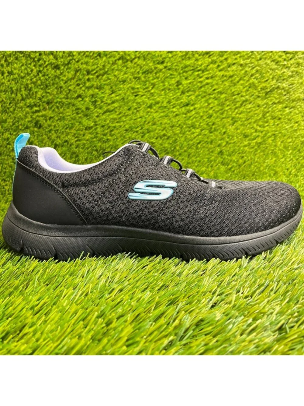 Skechers Summits Womens Size 10 Black Athletic Running Walking Shoes Sneakers